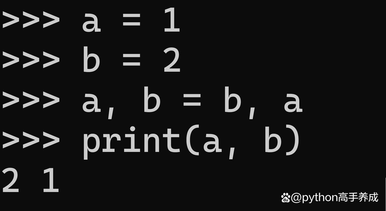 python中的赋值方法