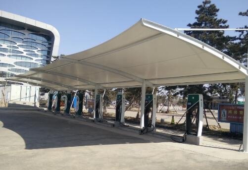 膜结构车棚价格是多少钱一方，240元-480元(面积大施工成本低)