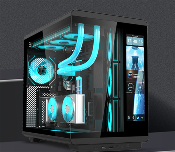 硕一推出鲲鹏CH1+系列机箱:可选LCD长屏 支持竖装显卡-图3 硕一推出鲲鹏CH1+系列机箱:可选LCD长屏 支持竖装显卡-图3