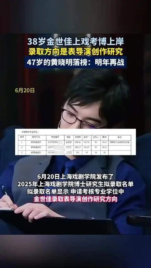 39岁金世佳考博士成功了！这位特立独行演员的学术之路