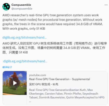 50KB显存实现37GB场景渲染效果！AMD展示黑科技