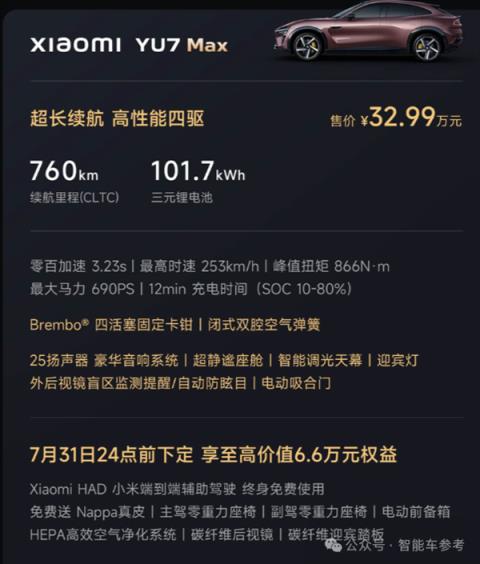 小米YU7上市3分钟爆单20万台！余承东出手：2万补贴智界(图20)