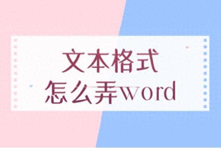 文本格式怎么弄word？文本格式转换简单方法-趣考网