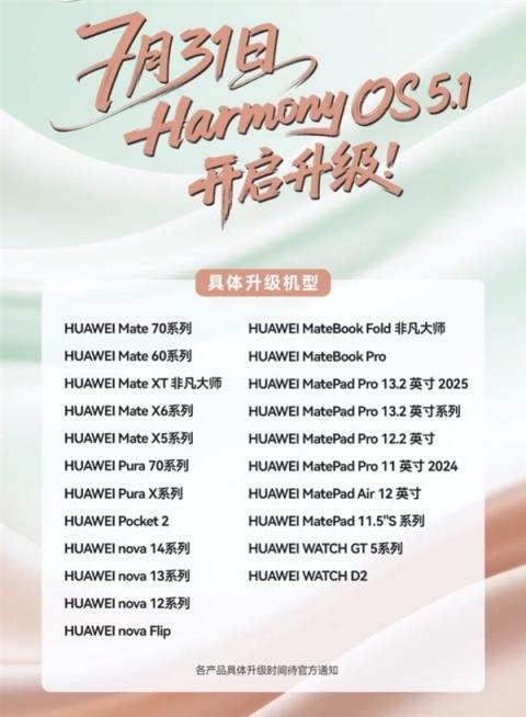 提前推送！华为Mate60系列发布HarmonyOS5.1更新(图3)
