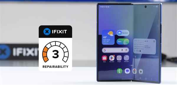 维修师傅噩梦！iFixit拆解三星GalaxyZ Fold7：可维修评分仅3分(图1)