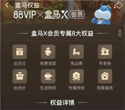 盒马打通88VIP会员激增 百何称今年将新开100家门店