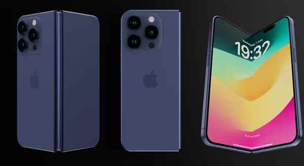 iPhoneFold折叠机渲染图再曝：大屏超薄设计 售价或超2000美元(图1)