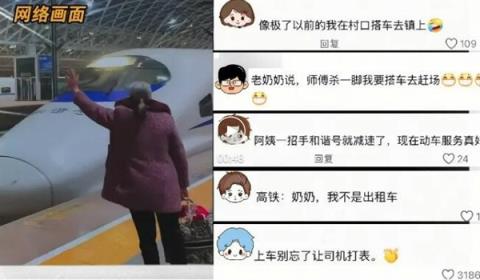 老人第一次坐高铁招手喊停走红 高铁是如何准确无误停下的(图1)