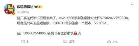 全球首发天玑9500！vivoX300系列已备案(图1)