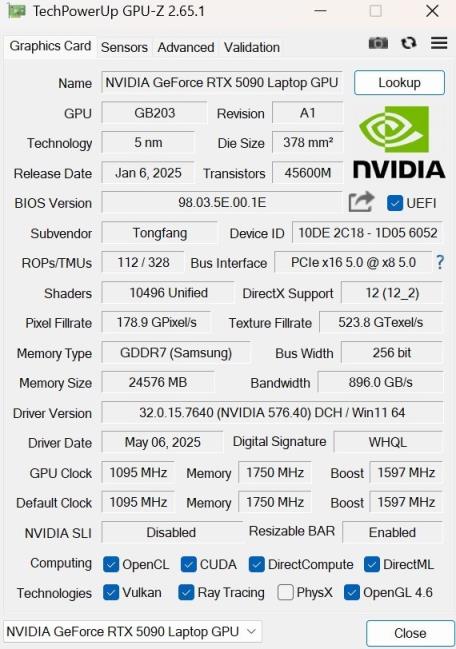 从RTX5060到RTX5090：游戏本GPU性能到底差多少(图5)