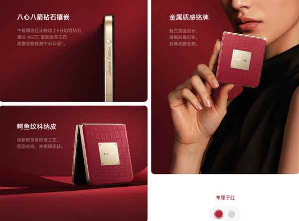 小米MIXFlip2钻石限定版发布：中框镶嵌真钻石！6999元(图2)