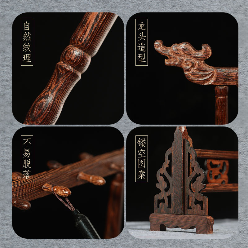 雪峰斋黄铜葫芦笔搁:复古文房新宠,书房里的艺术品-图1 雪峰斋黄铜葫芦笔搁:复古文房新宠,书房里的艺术品-图1