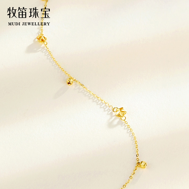 18K黄金脚链:时尚与好运的完美结合,你的专属幸运符-图1 18K黄金脚链:时尚与好运的完美结合,你的专属幸运符-图1