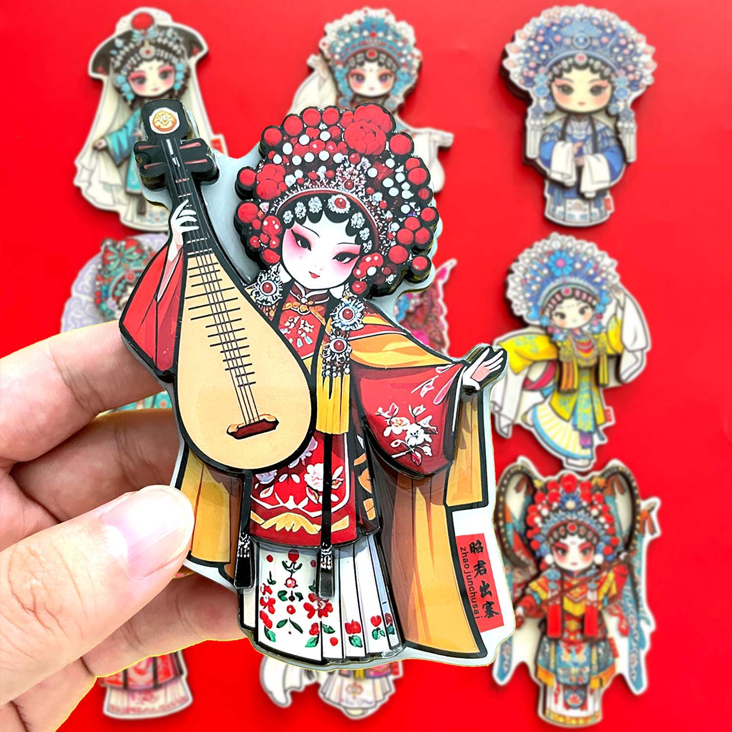 广西壮锦窗花苗银冰箱贴：三月三伴手礼，民族风情满满！