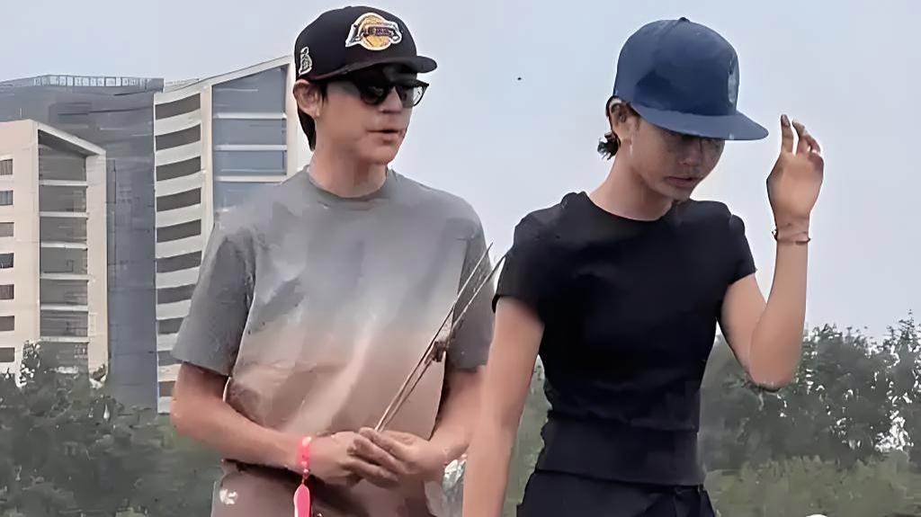 刘烨儿子诺一被偶遇?身高至少1米8