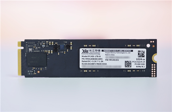 疾速7000MB/s！长江存储PC450 1TB SSD图赏