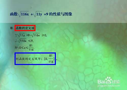 导数工具解析函数√116x+√11y=9的性质及其图像-趣考网