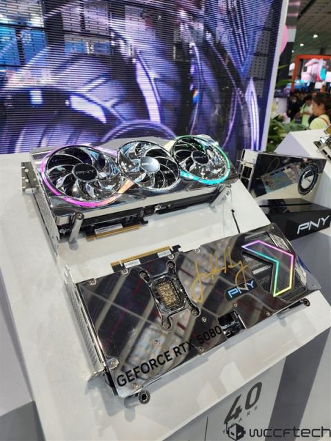 抛光镀铬超级亮！PNY40周年纪念版RTX5090/5080规格确认(图3)