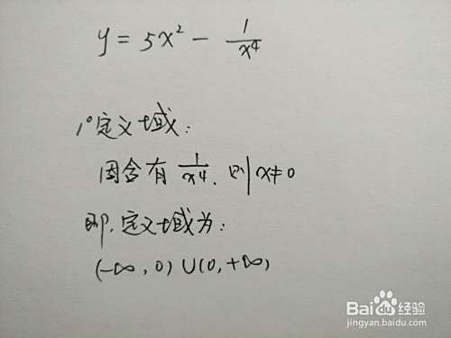 用导数工具画分式函数y=5x^2-1/x^4图像的步骤-趣考网