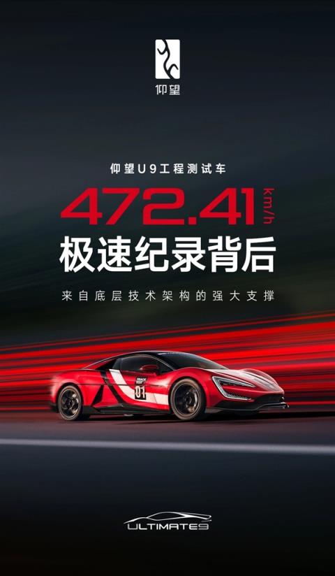 472.41km/h地表最快电车 揭秘仰望U9背后五大核心技术(图1)