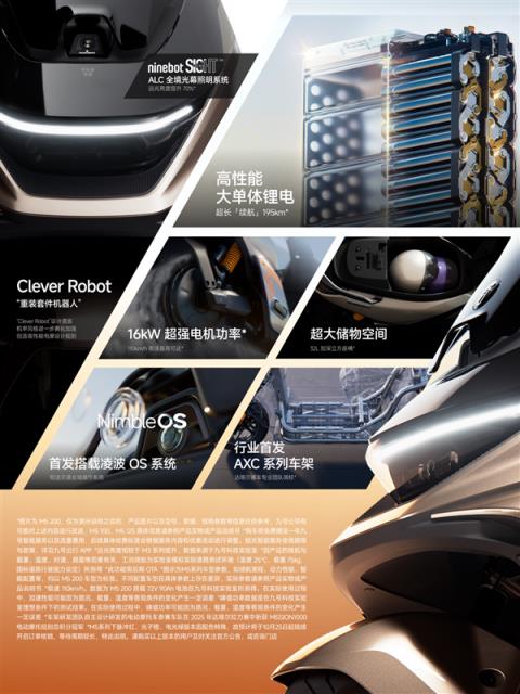 号称燃油125踏板颠覆者 九号M5系列电动摩托发布：7499元起(图10)