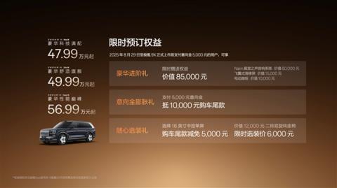 47.99万买“杭州湾库里南”！全新极氪旗舰SUV车型9X开售(图2)