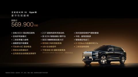 47.99万买“杭州湾库里南”！全新极氪旗舰SUV车型9X开售(图3)