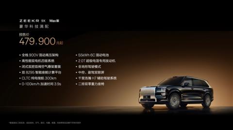 47.99万买“杭州湾库里南”！全新极氪旗舰SUV车型9X开售(图5)