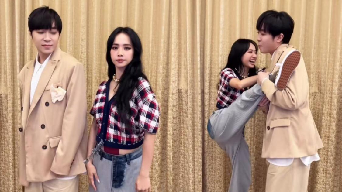 蔡依林视频合体吴青峰:秀劈腿功下秒笑疯了!