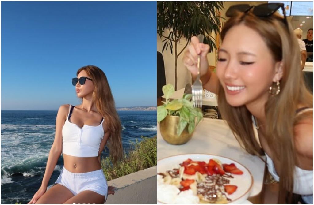 小S大女儿Elly海边秀美腿!白色小可爱露腰太吸睛