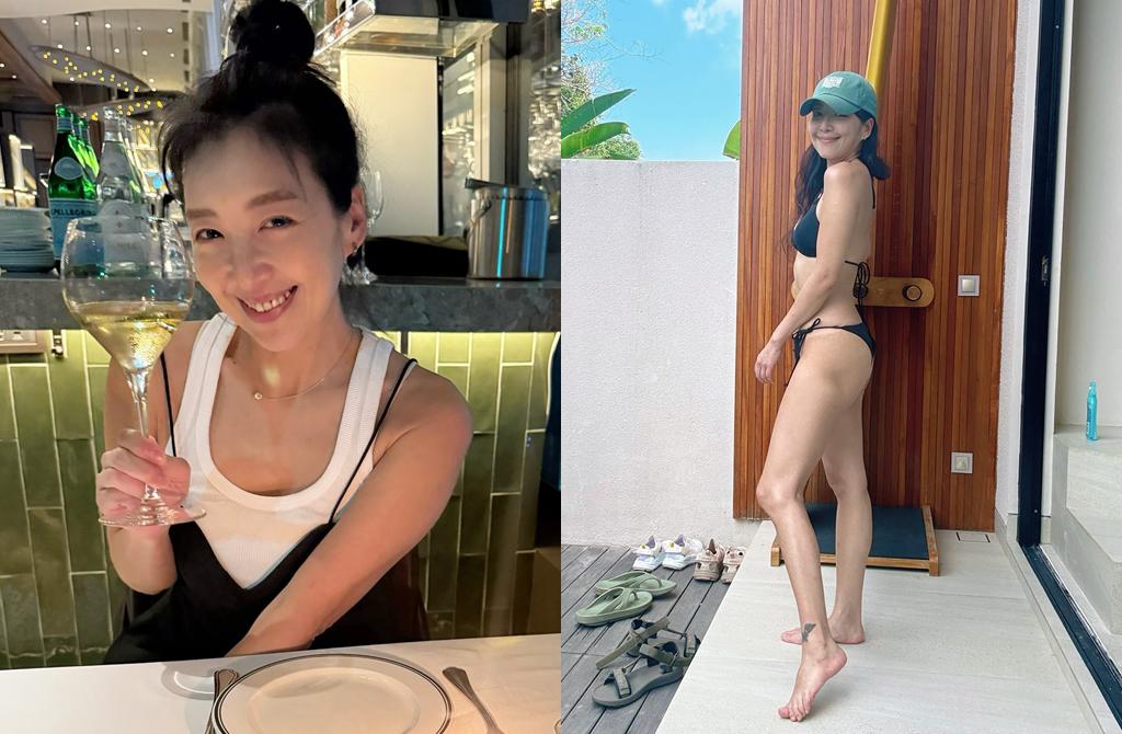 女星海边穿比基尼露美腿?曝真实年龄太惊人!
