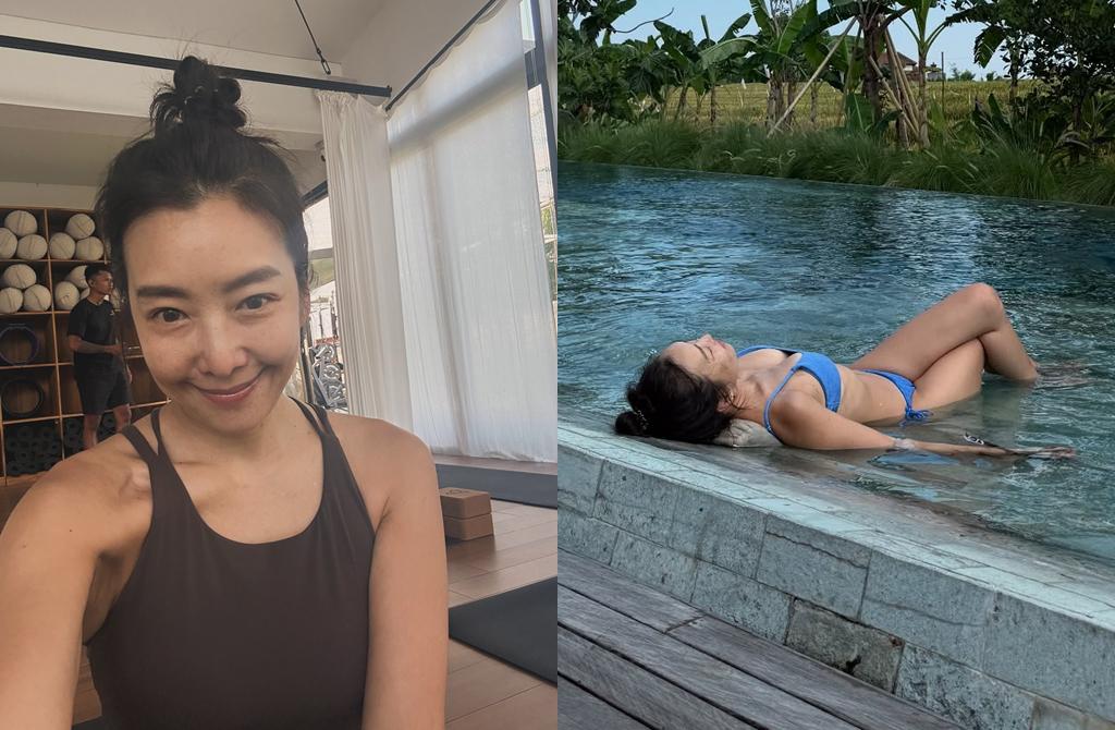 女星海边穿比基尼露美腿?曝真实年龄太惊人!