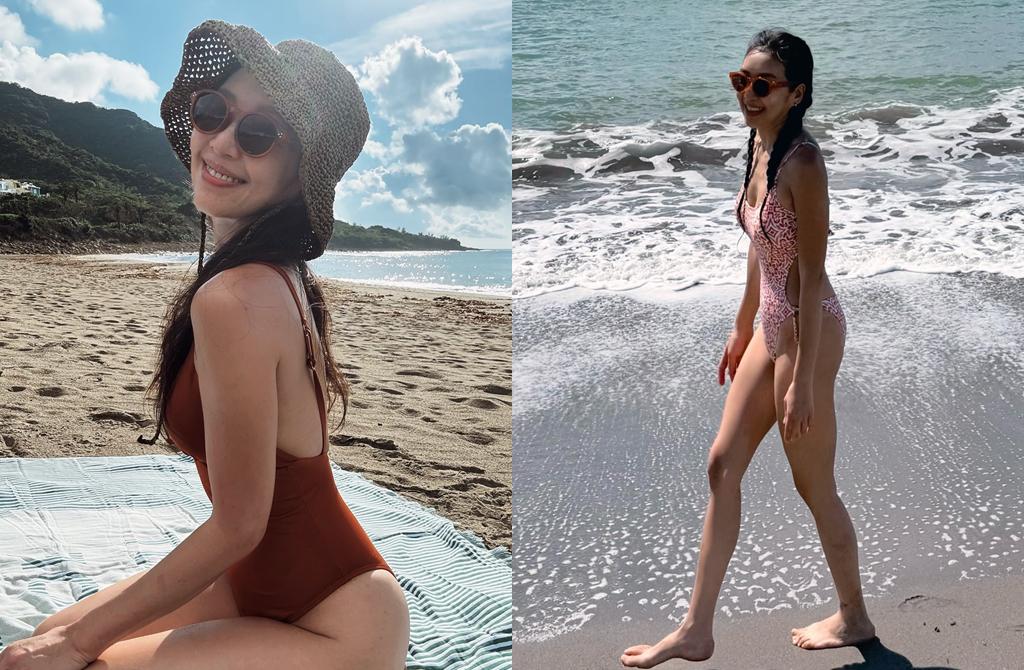 女星海边穿比基尼露美腿?曝真实年龄太惊人!
