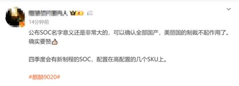 5nm可期！消息称华为今年四季度发布麒麟9030：会有几个型号(图1)
