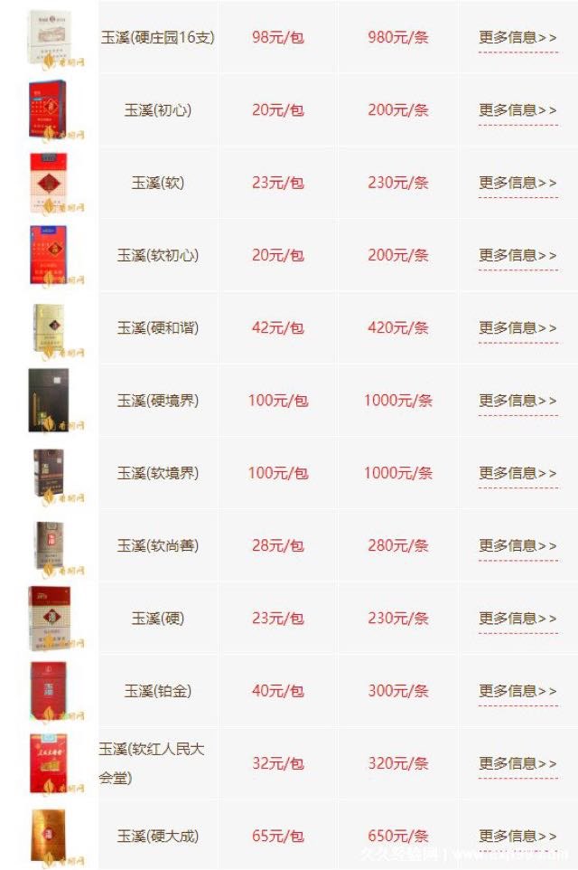 玉溪香烟价格表图大全,玉溪香烟一包多钱一条价格-图1 玉溪香烟价格表图大全,玉溪香烟一包多钱一条价格-图1