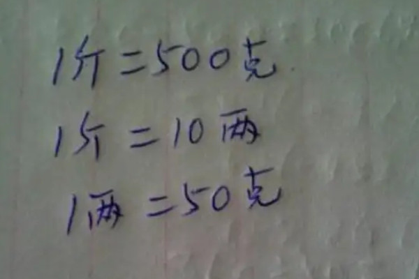 1斤等于多少克,斤的起源-图2 1斤等于多少克,斤的起源-图2