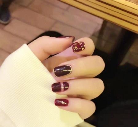 指甲短小美甲好看图片?短小指甲美甲图片-图11 指甲短小美甲好看图片?短小指甲美甲图片-图11