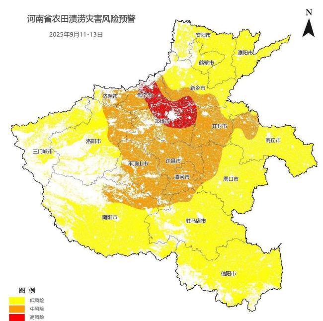 河南发布农田渍涝灾害风险预警 秋作物受影响