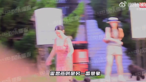 杜江霍思燕一起牵狗外出 网友：夫妻俩好有型！