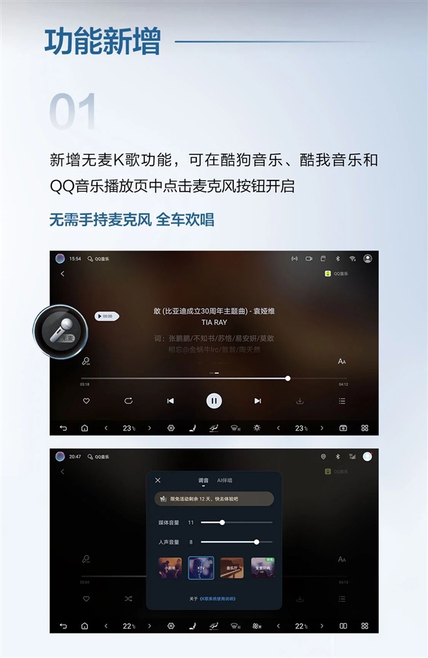 海豚智驾版全系OTA升级：4大新功能 无麦K歌来了-图2