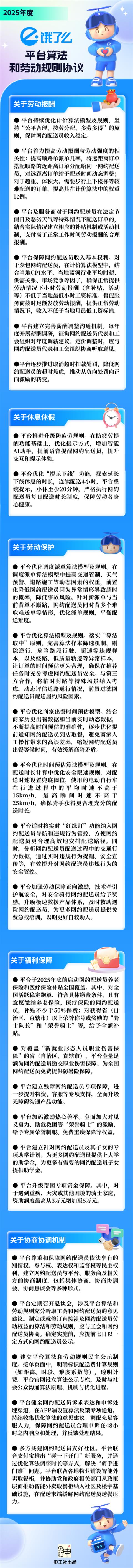饿了么再次官宣平台算法和劳动规则协议 上海总工会：干货满满 含金量更足(图3)