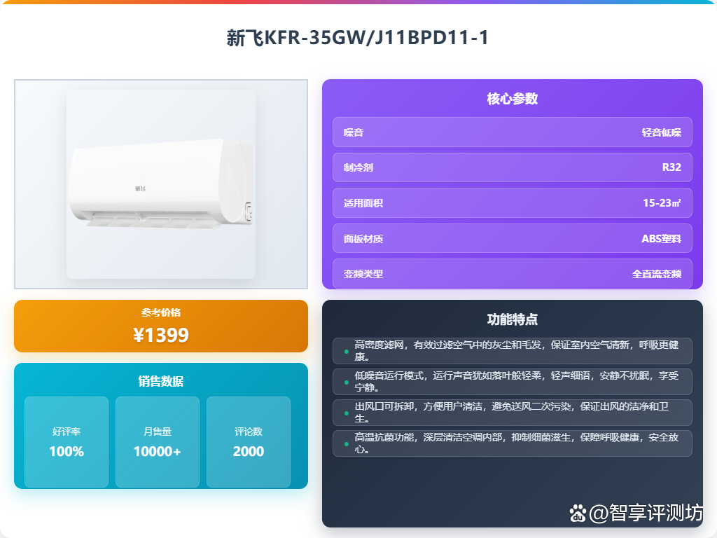 2000元左右空调哪个品牌好?推荐10款?省电耐用不容错过!