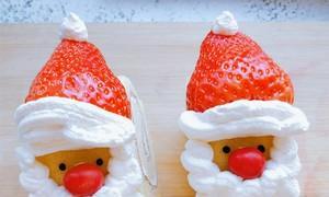 草莓圣诞老公公的制作方法，打造别样圣诞甜品