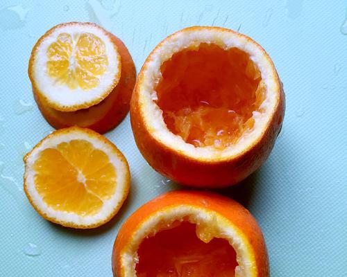 葧荠鲜橙盅制作方法，健康美味的果汁饮品