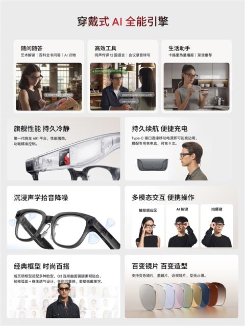 1999元起！魅族StarVSnapAI拍照眼镜发布：不压鼻梁、不沾指纹 能无限拍摄(图4)