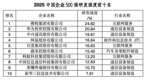 2025中国企业500强榜单发布：国家电网第一、京东民营第一(图3)