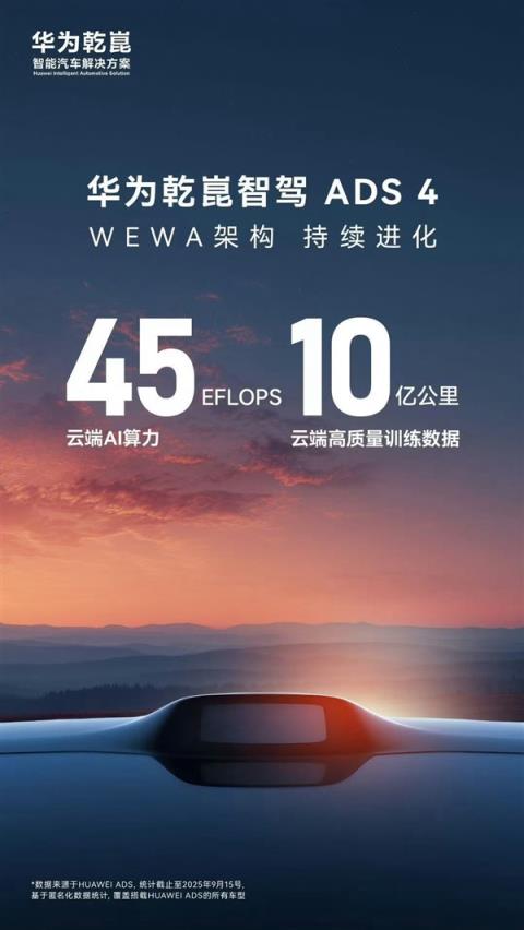 华为ADS云端算力公布：45EFLOPS全国第一！(图1)