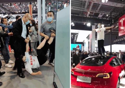 历时4年！站车顶维权女车主胜诉：特斯拉需提供完整行车数据(图1)