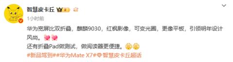 MateX6等机型优惠2000元让路！华为新一代双折叠旗舰曝光：麒麟9030附体(图1)