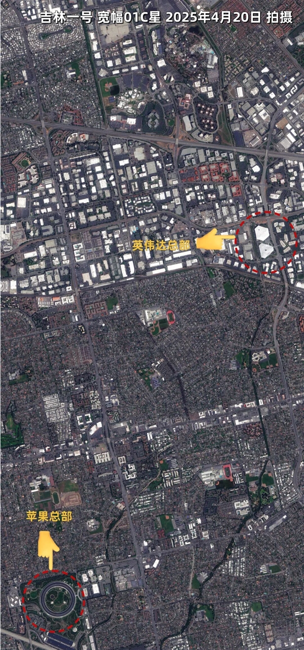 从太空看NVIDIA的 “奋进号” 总部：无处不在的三角形